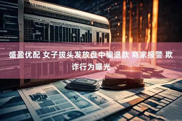 盛盈优配 女子拔头发放盘中骗退款 商家报警 欺诈行为曝光